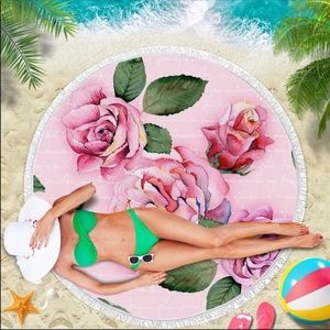 Colorful Round Beach Towel